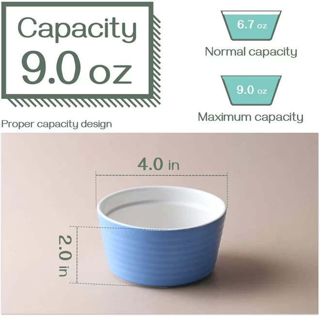 Wholesale Ceramic Ramekin Set, 4-Inch Soufflé Dishes Supply