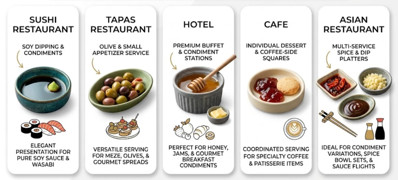 Small Ceramic Dishes by Restaurant Type-1